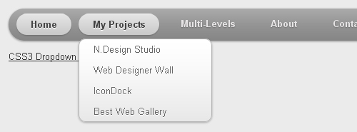 CSS3 Dropdown Menu