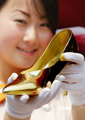 pure gold shoes