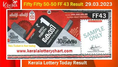 Fifty Fifty FF 43 Result Today 29.03.2023