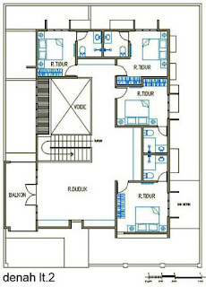 Minimalist House Plan Room 4 Design