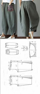 Patrones de costura de pantalones