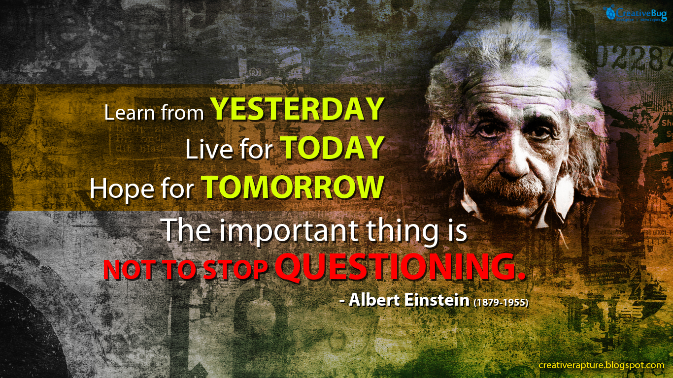 ... and Motivation: Inspirational Wallpaper - Albert Einstein Quote