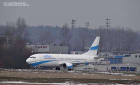 Boeing 737-4Q8 nr SP-ENB, Enter Air, Kraków Airport