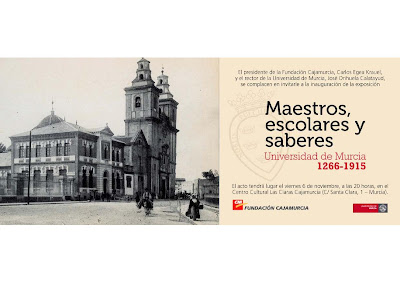 Exposición: "Maestros, escolares y saberes. Universidad de Murcia (1266-1915)"