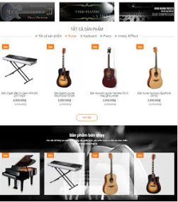 Blogger theme shop blogspot template bán guitaz