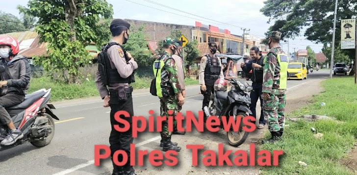 Terapkan Prokes, Satuan Sabhara Polres Takalar Kebali Sasar Pengguna Jalan