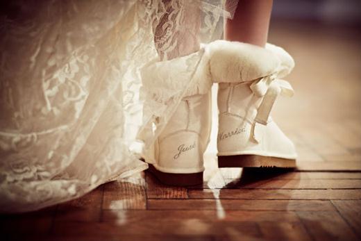 Love From Australia's infamous wedding boots with Just and Married 