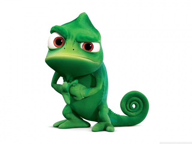 Pascal the chameleon from tangled rapunzel disney cartoon