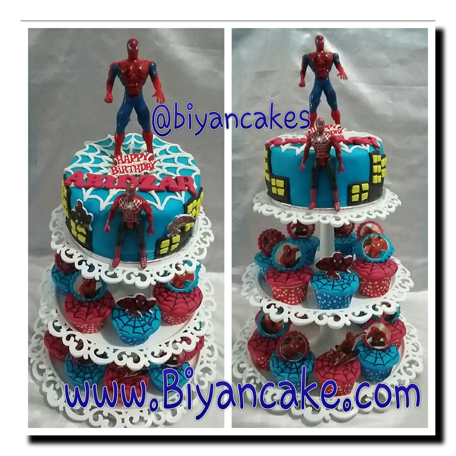 Kue Ulang Tahun Spiderman Biyan Cake