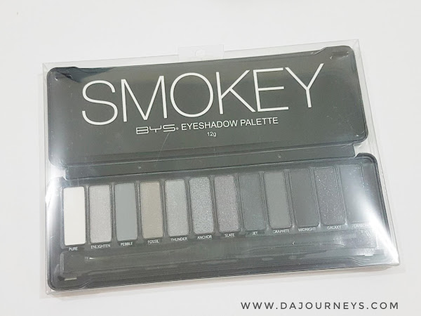 [Review] BYS SMOKEY Eyeshadow Palette, Pressed Banana Powder dan Lipstick