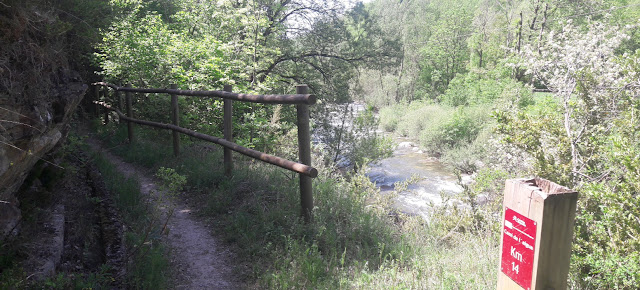 Ruta del Romànic de la Vall de Boí; camí de la ruta de l'Aigua paral·lel al riu la Noguera de Tor