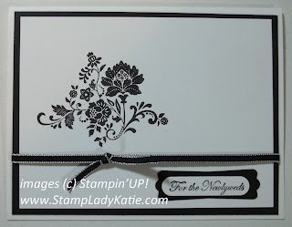 Card made with Stampin'UP! Sale-a-bration stamp set called Fresh Vintage. Card made by StampLadyKatie