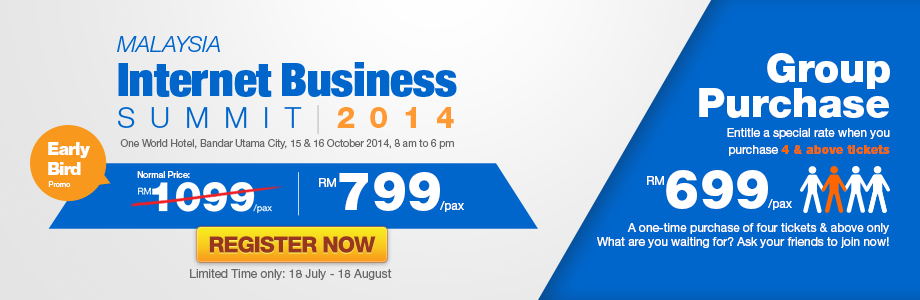 Register for Malaysia Internet Business Summit 2014