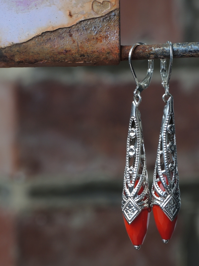 DIY oorbellen/earrings 'Elf'