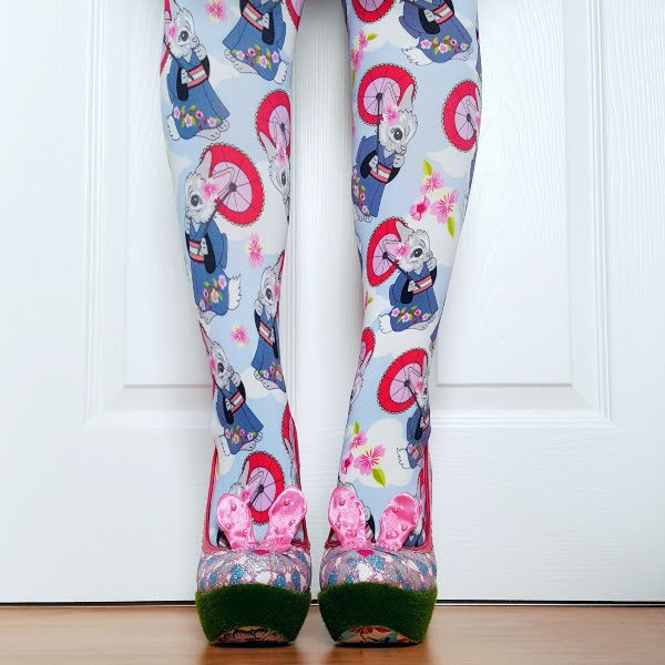 Irregular Choice bunny shoes and tights