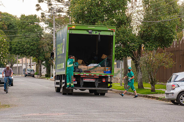 Coleta de lixo reciclável