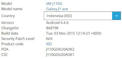 Firmware J1 Ace SM-110G Indonesia