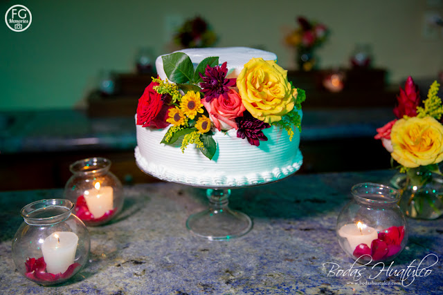 Boda en playa, Pasteles para una boda en playa, Beach Wedding, Bodas Huatulco