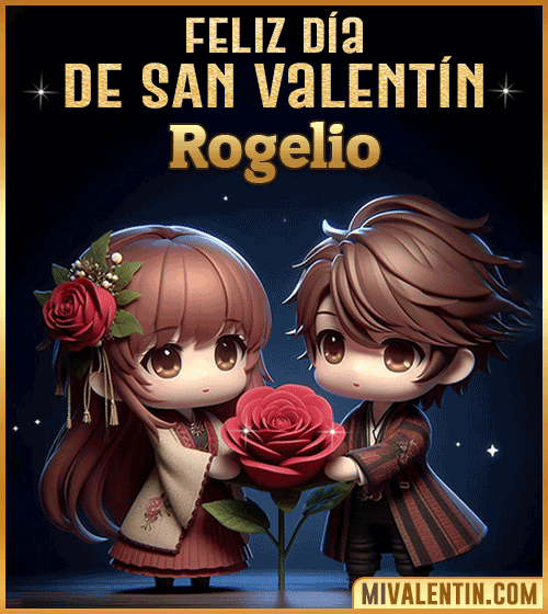 Imagen Gif feliz día de San Valentin Rogelio