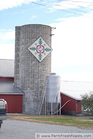the Oakview Farm Barn Quilt--on a silo