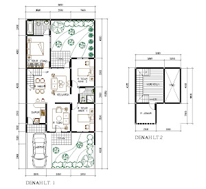 Contoh Gambar Denah Rumah Minimalis [ www.BlogApaAja.com ]