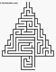  Christmas Tree Mazes Printable 1