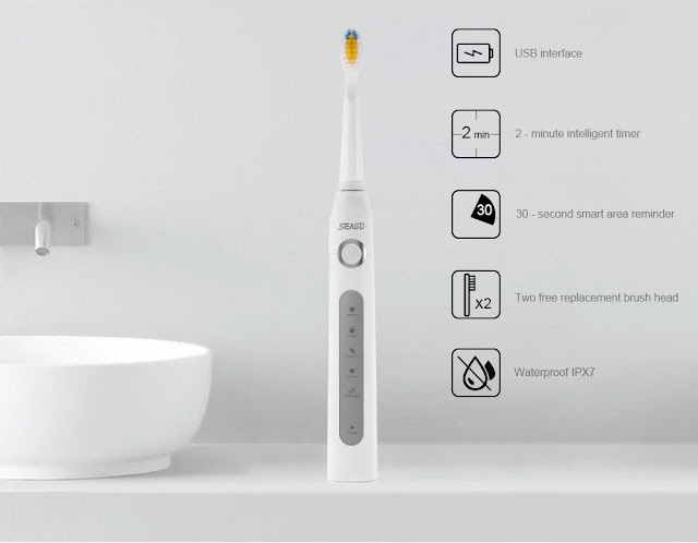 SEAGO SG - 507 Electric Rechargeable Sonic Toothbrush