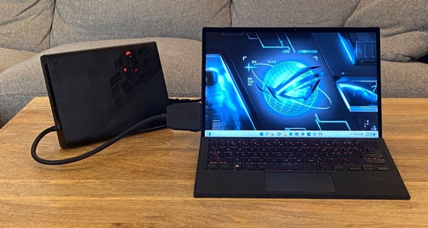 asus rog flow z13 front view