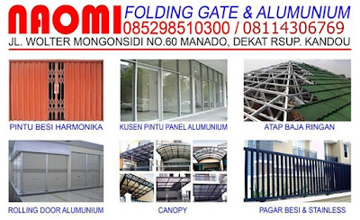 TOKO NAOMI FOLDING GATE ALUMUNIUM TOKO NAOMI FOLDING 