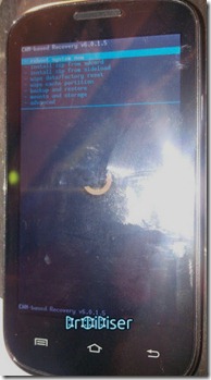 Micromax A89 Clockworkmod Recovery