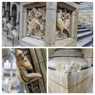 Architectural details at the Natural History Museum in South Kensington London