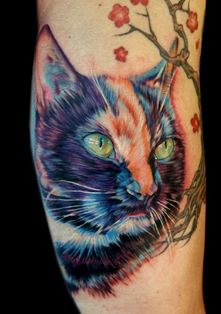 Criativas Tatuagens para quem ama os gatos