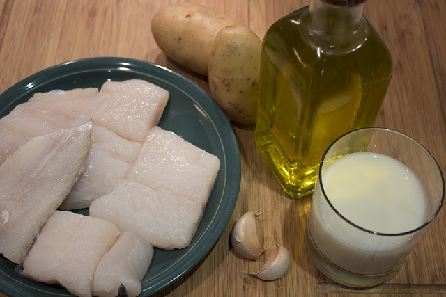 ingredientes de Brandada de bacalao