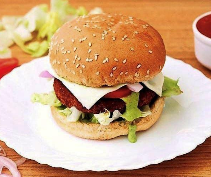 Jain Banana Burger Recipe