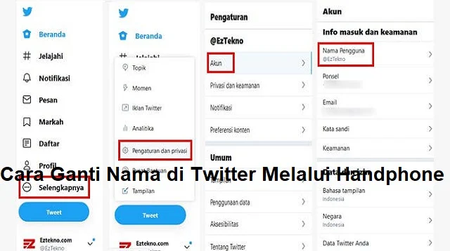 Cara Ganti Nama di Twitter