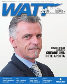 Watt Elettroforniture 2013-04 - Settembre 2013 | ISSN 1825-5116 | TRUE PDF | Bimestrale | Professionisti | Distribuzione | Elettricità | Tecnologia
Watt Elettroforniture è la rivista che si rivolge ai grossisti distributori di materiale elettrico. Ogni numero propone contenuti di estrema attualità: dati di mercato, inchieste su tematiche relative alla distribuzione e alla produzione, osservatori sull’andamento della produzione e sui comportamenti d’acquisto, interventi di personaggi autorevoli del settore, faccia a faccia tra gli attori del mercato. E ancora: i volti dei protagonisti della produzione e della distribuzione, le loro opinioni su tematiche di attualità, i numeri fatti registrare dalle loro aziende. Watt Elettroforniture si propone con una formula nuova, accattivante e moderna, leggibile e immediata. È uno strumento utile per scoprire dove sta andando il mercato e per capire quali sono le politiche in atto. È la rivista che mette in primo piano la distribuzione, evidenziandone punti forti e deboli, opportunità e minacce.