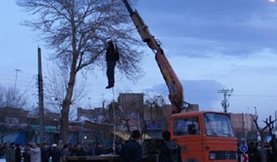 Public hanging, Khoy, Iran, December 14, 2017