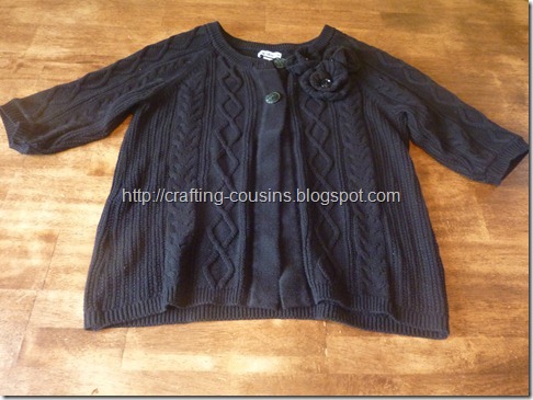 sweater refashion 2