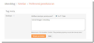 deskripsi penelusuran blogger