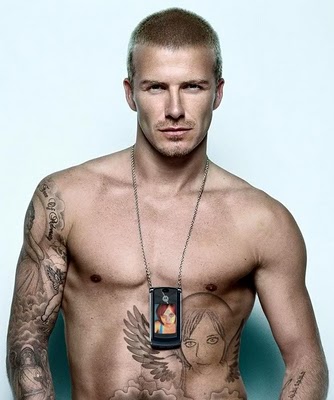 The second of my Mens Tattoos is of course the hot David Beckham