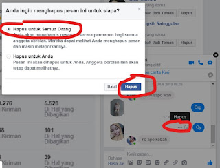 Cara Mudah Menghapus atau Menarik Pesan Chat Facebook Messenger yang Terkirim Cara Menghapus atau Menarik Pesan Chat Facebook Messenger yang Terkirim