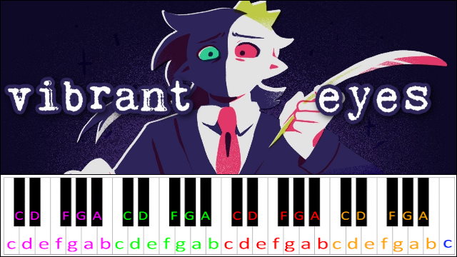 Vibrant Eyes by CG5 Piano / Keyboard Easy Letter Notes for Beginners