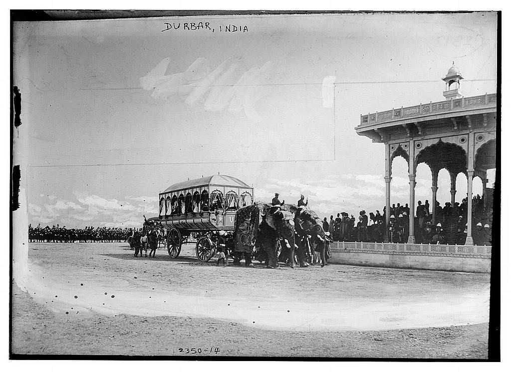 Photo shows carriage of H.H. the Maharaja of Rewah, Delhi Durbar held by Lord Curzon in honor of the coronation of Edward VII - 1903