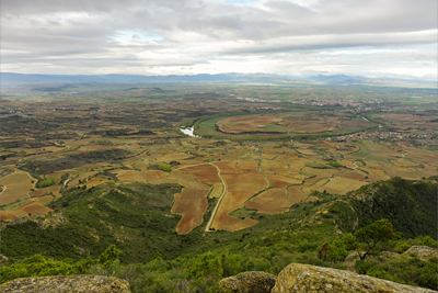 Vistas de La Rioja camino del Alto de La Lobera