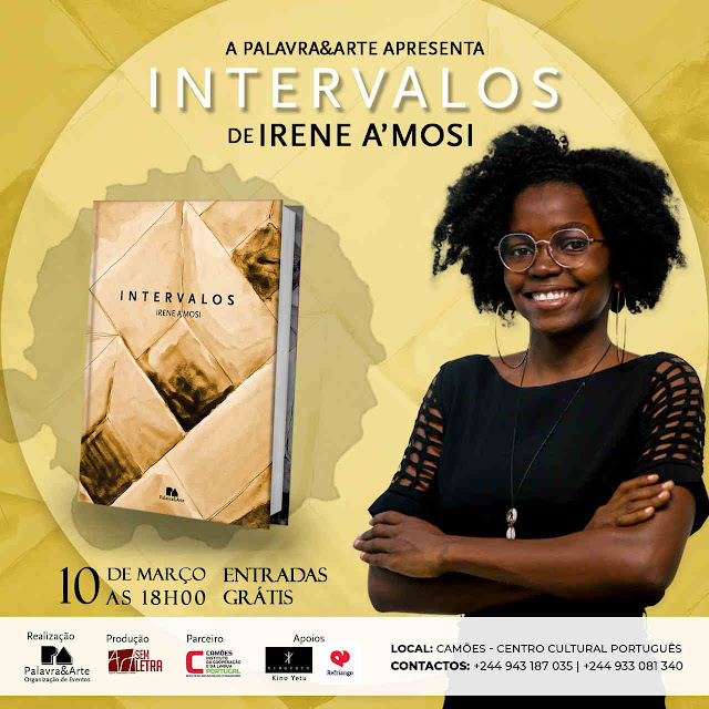 Cartaz alusivo ao evento "INTERVALOS" de Irene A'mosi.