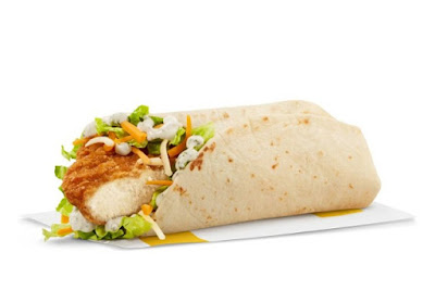 McDonald's Canada's Ranch Chicken Snack Wrap.
