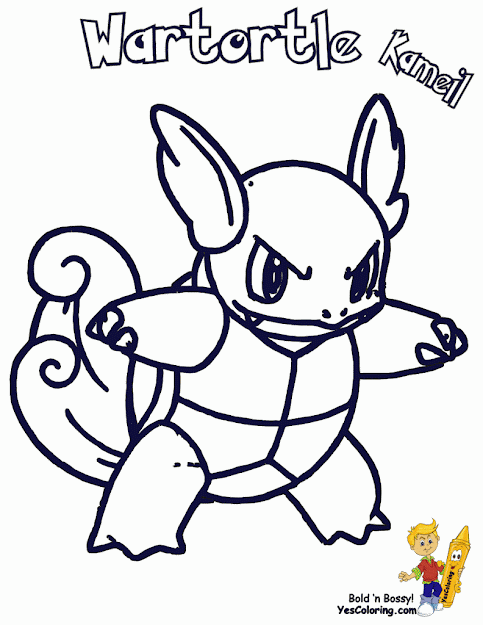 Printable Pokemon Wartortle Coloring Pages For Kids And Free To Download  Also Print