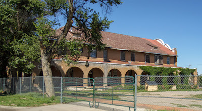 La Castañeda Hotel before restoration Las Vegas New Mexico