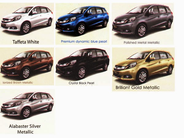 Pilihan Warna  Honda  HARGA MOBIL  HONDA 