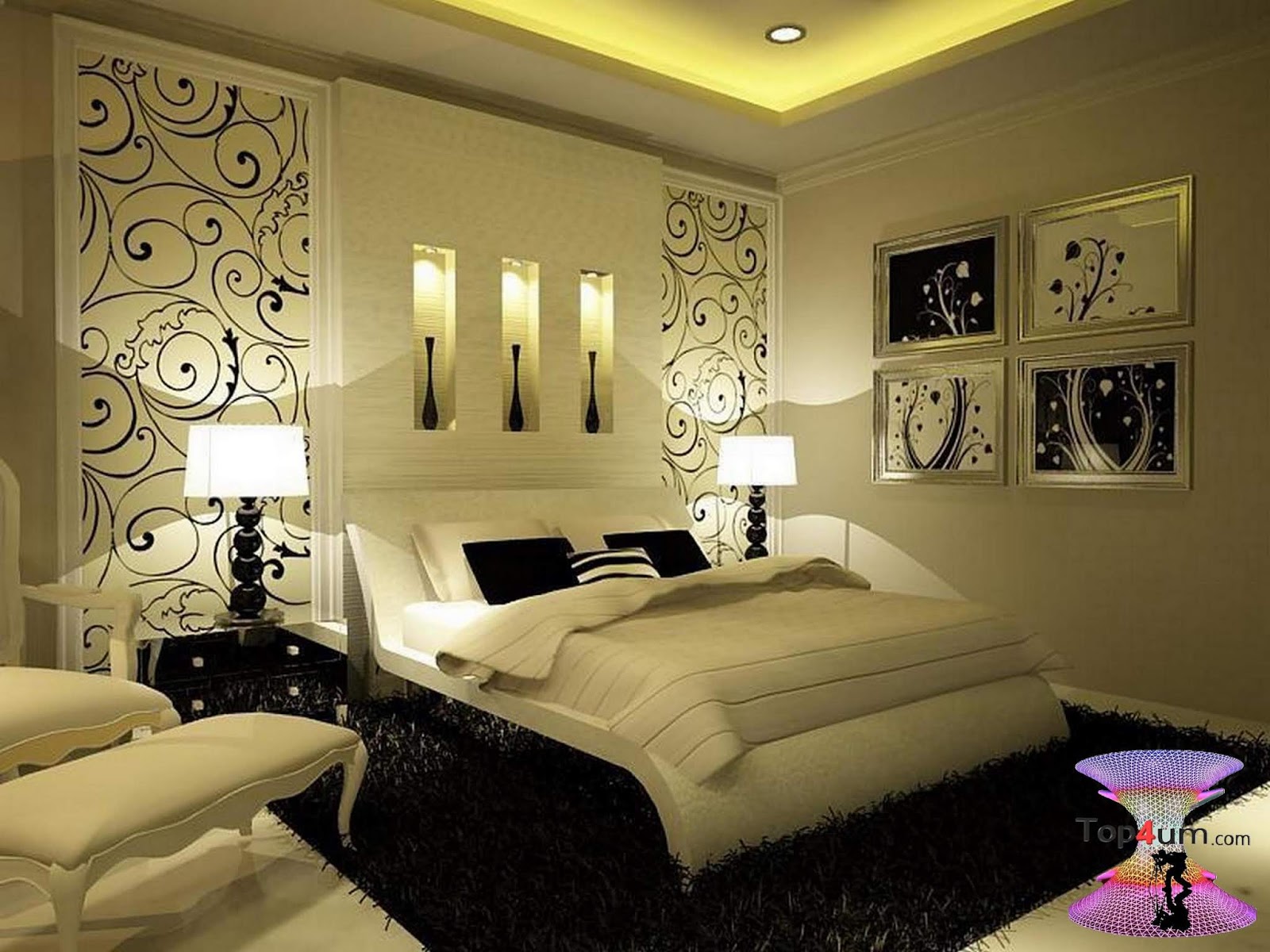 أجمل الوان غرف النوم الحديثه 2020 Modern Awesome Bedrooms Top4